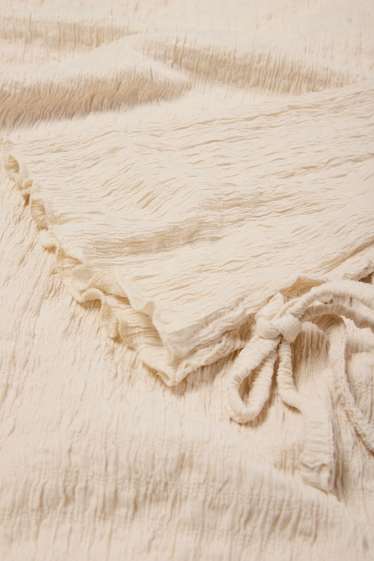 Damen - Kleid - rückenfrei - hellbeige