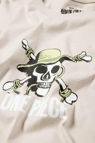 Herren - T-Shirt - Oversized - One Piece - hellbeige