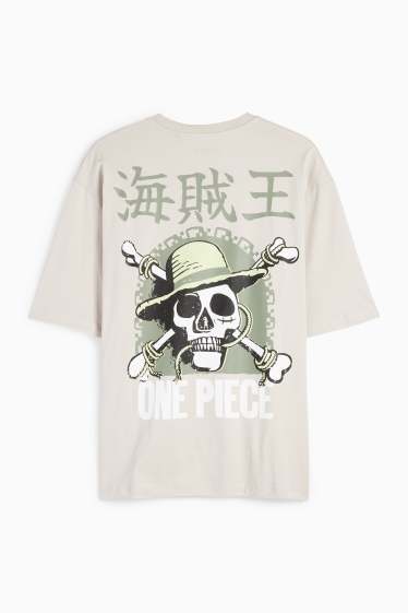 Herren - T-Shirt - Oversized - One Piece - hellbeige