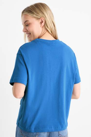 Damen - T-Shirt - Relaxed Fit - dunkelblau