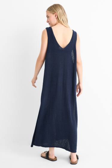 Damen - Strandkleid - dunkelblau