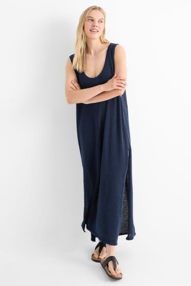 Damen - Strandkleid - dunkelblau