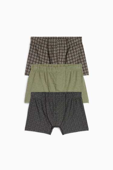 Herren - Multipack 3er - Trunks - dunkelbraun