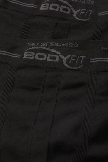 Men - Multipack of 2 - trunks - seamless - black