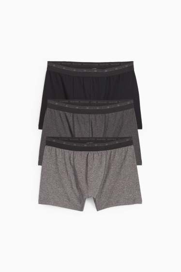 Herren - Multipack 3er - Trunks - dunkelgrau