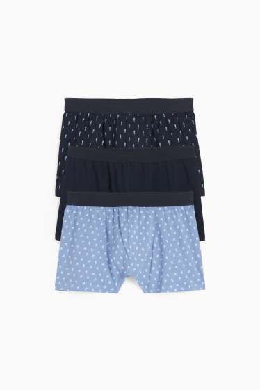 Home - Paquet de 3 - calçotets trunk - blau