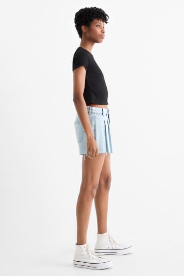 Donna - Gonna pantalone di jeans - jeans azzurro
