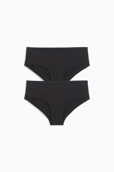 Damen - Multipack 3er - Hipster - schwarz