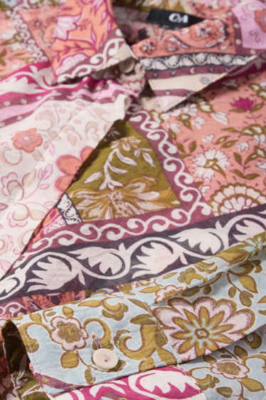 Damen - Bluse - geblümt - bunt