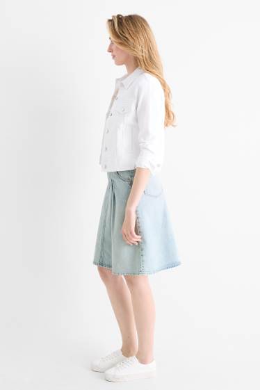 Damen - Jeansrock - helljeansblau