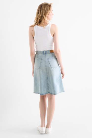 Damen - Jeansrock - helljeansblau