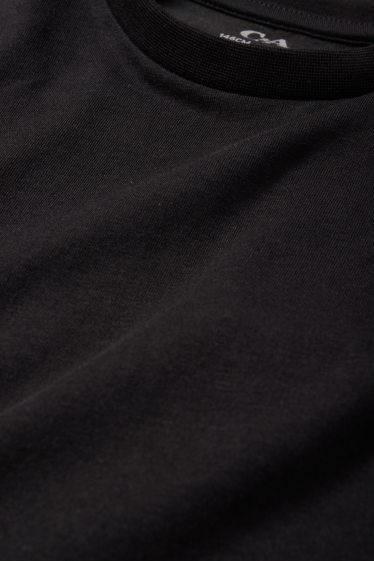 Kinder Jungen - Kurzarmshirt - schwarz