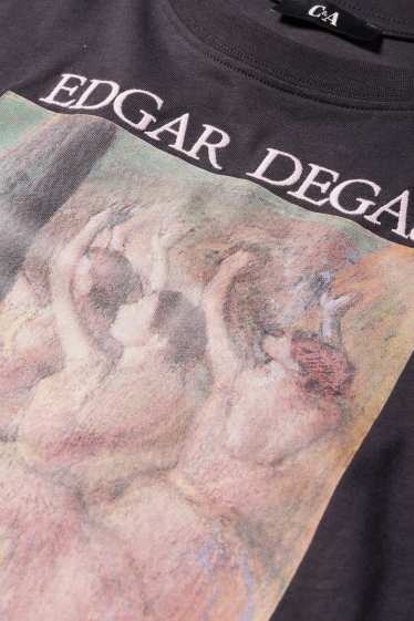 Mujer - Camiseta - extragrande - Edgar Degas - negro