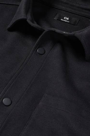 Herren - Hemd - Relaxed Fit - Kent - schwarz