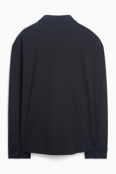 Herren - Hemd - Relaxed Fit - Kent - schwarz
