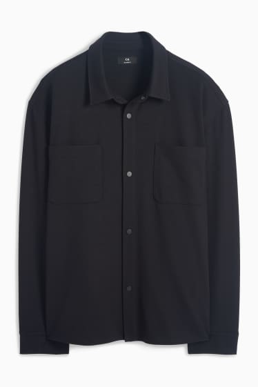 Herren - Hemd - Relaxed Fit - Kent - schwarz