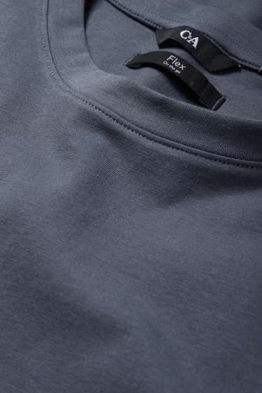 Bărbați - Tricou - slim fit - Flex - gri închis