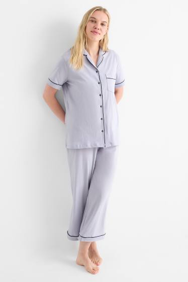 Damen - Pyjama - hellviolett