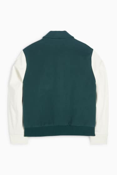 Heren - Collegejas - groen