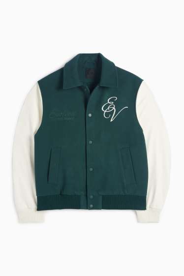 Heren - Collegejas - groen