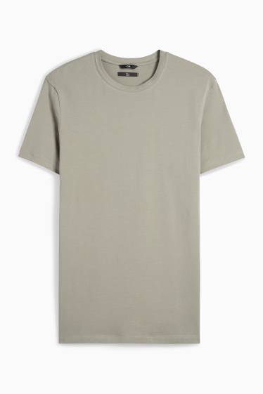 Pánské - Tričko - slim fit - Flex - světle šedá