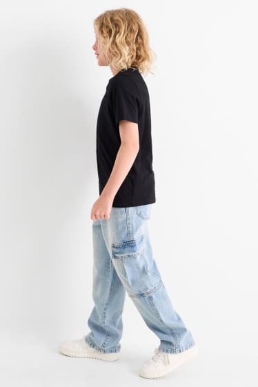 Children Boys - Cargo jeans - denim-light blue