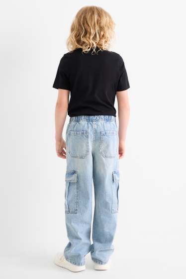 Children Boys - Cargo jeans - denim-light blue