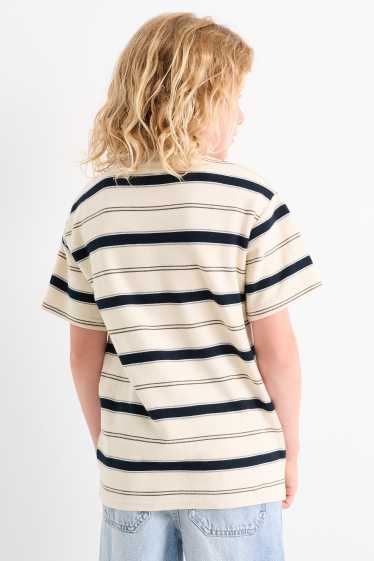 Kinder Buben - Multipack 2er - Kurzarmshirt - dunkelblau