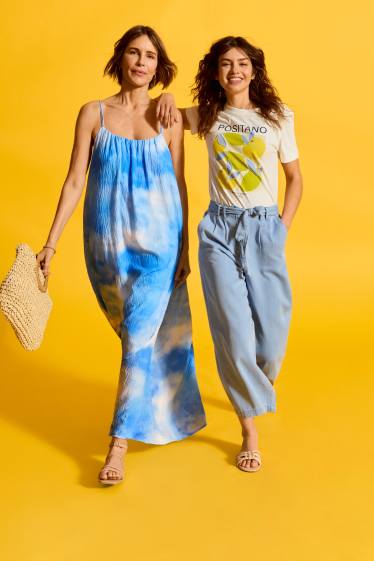 Women - T-shirt - regular fit - Positano - white