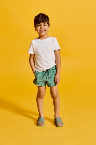 Enfants garçons - Rollers - short de bain - vert