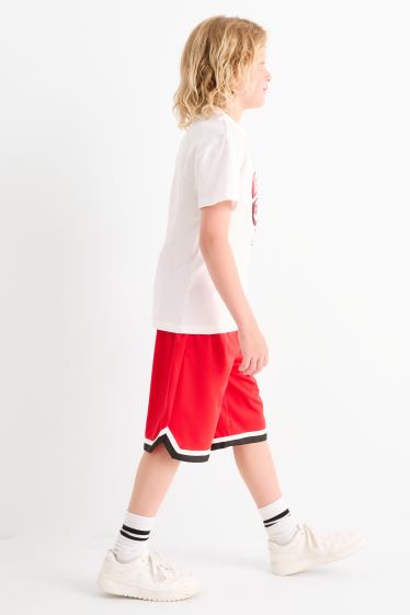 Kinder Buben - Funktions-Shorts - rot