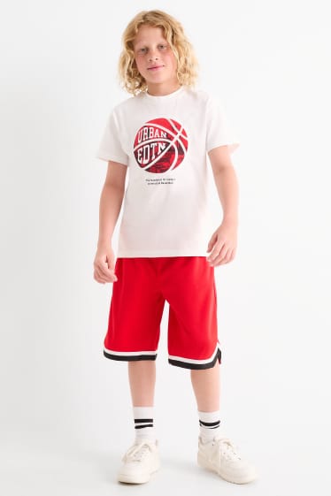 Kinder Buben - Funktions-Shorts - rot