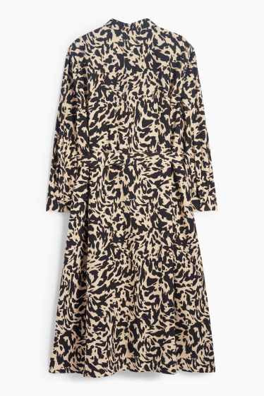Dames - Blousejurk - met patroon - beige