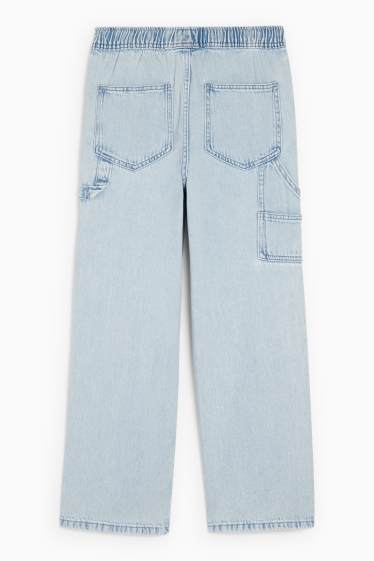 Kinderen: jongens - Loose fit jeans - jeanslichtblauw