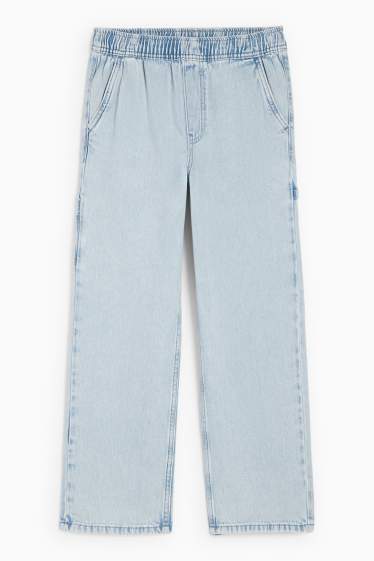 Kinderen: jongens - Loose fit jeans - jeanslichtblauw