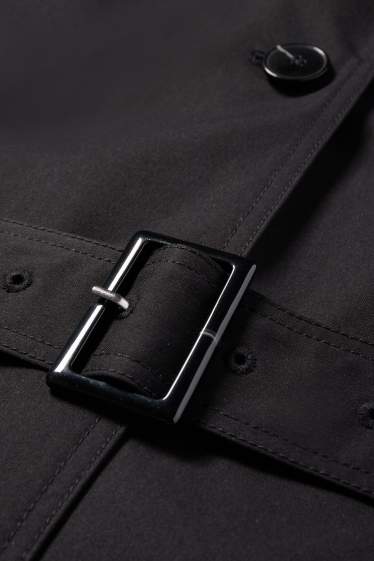 Damen - Trenchcoat - schwarz