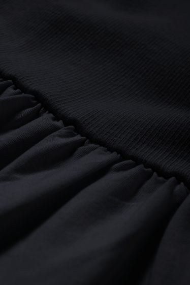 Women - Fit & flare dress - broderie anglaise - black