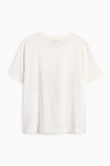 Damen - T-Shirt - Regular Fit - weiß