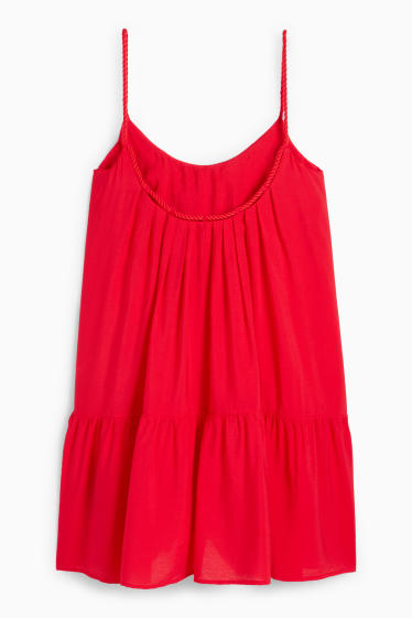 Damen - A-Linien Kleid - rot