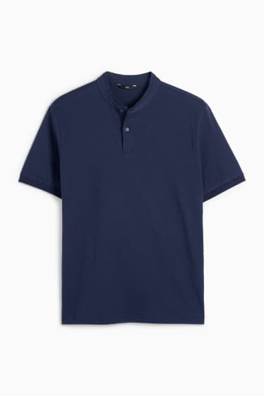 Men - Henley top - dark blue