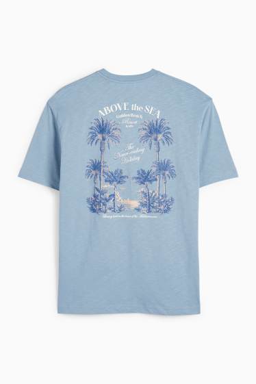 Men - T-shirt - regular fit - light blue