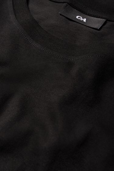 Heren - T-shirt - regular fit - zwart