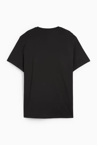 Heren - T-shirt - regular fit - zwart