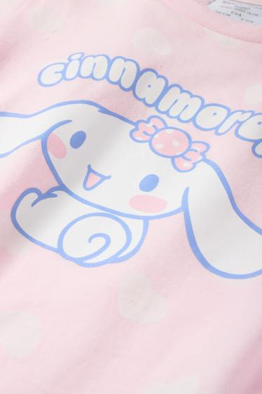 Kinder Mädchen - Cinnamoroll - Kurzarmshirt - gemustert - rosa