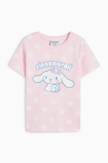 Kinder Mädchen - Cinnamoroll - Kurzarmshirt - gemustert - rosa