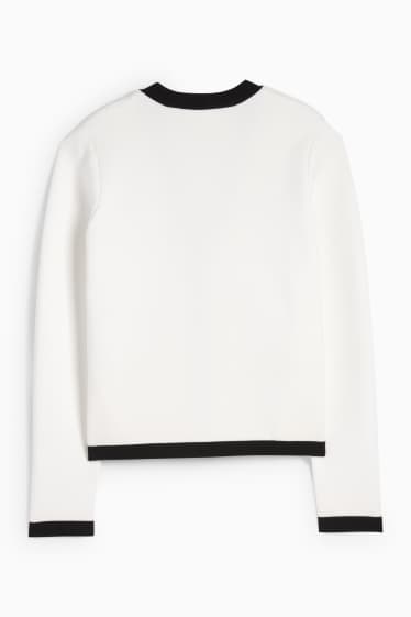 Women - Cardigan - black / white