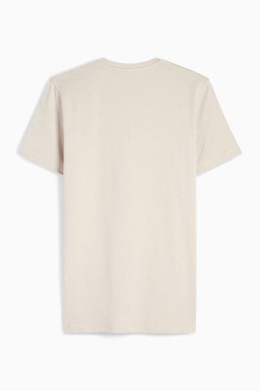 Men - T-shirt - slim fit - Flex - beige