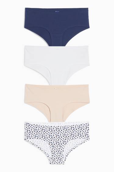 Damen - Multipack 4er - Hipster - dunkelblau
