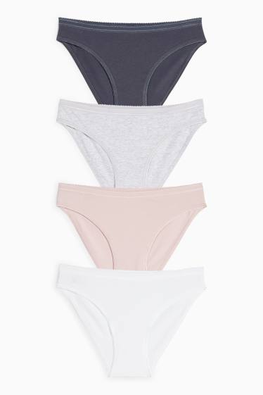 Damen - Multipack 4er - Slip - rosa