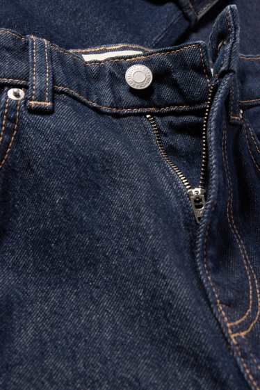 Damen - Baggy Jeans - Mid Waist - dunkeljeansblau